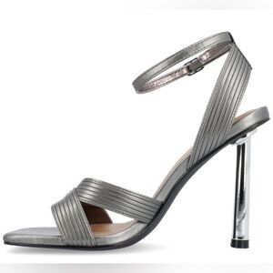 Journee Collection Womens Annett Tru Comfort Foam Mid Heel Open Toe, Size 7.5